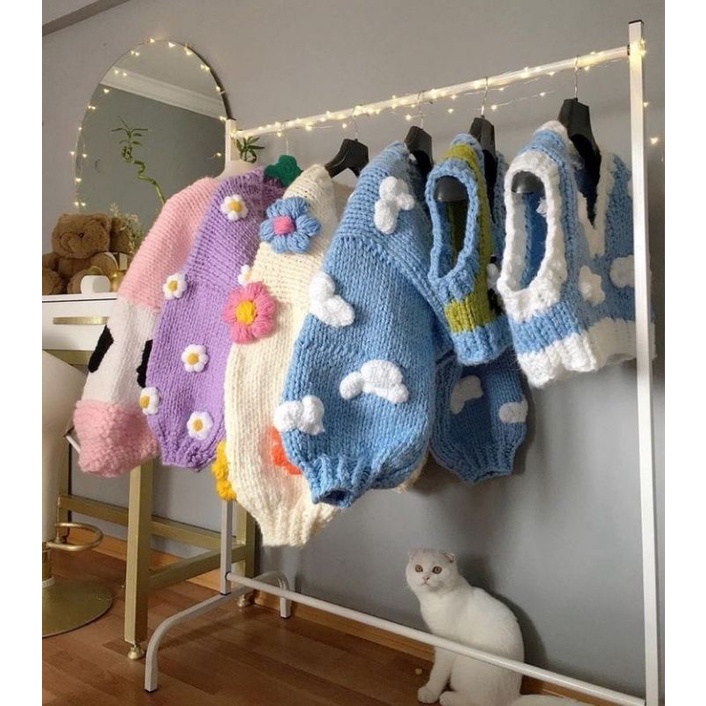 (CUSTOM) Cardigan Rajut 3D Handmade