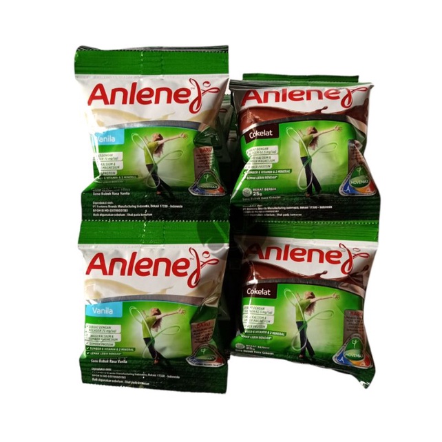 

Anlene Susu Bubuk Sachet Vanila 20gr Renteng / Anlene Sachet / Anlene Ecer