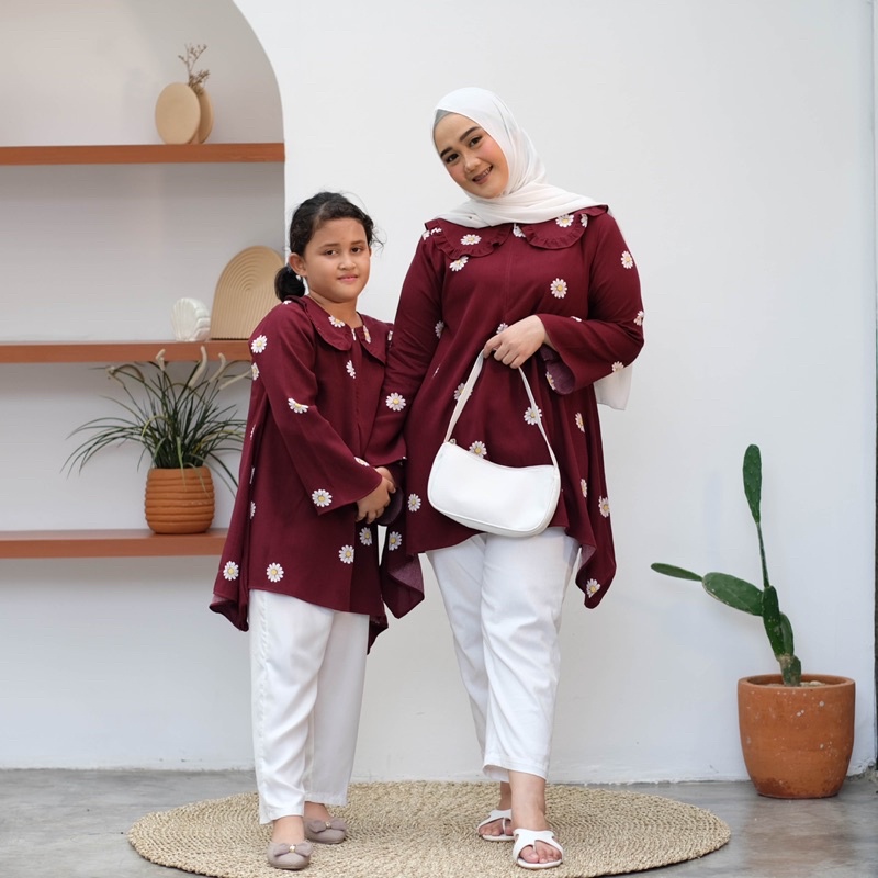 BAJU COUPLE BLOUSE IBU DAN ANAK BAJU ATASAN COUPLE IBU DAN ANAK KAULA