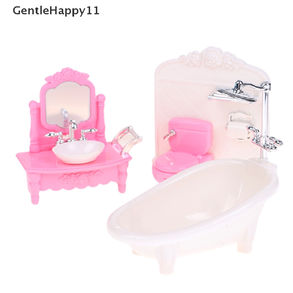 Gentlehappy Mainan Simulasi Bathtub / Wastafel / Toilet Untuk Aksesoris Rumah Boneka