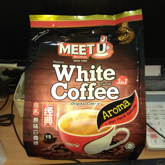 

meet u white coffee 3in1