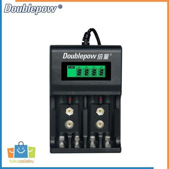 Charger Baterai AA AAA 4 Slot dan Baterai Kotak 9V Doublepow DP-UK95