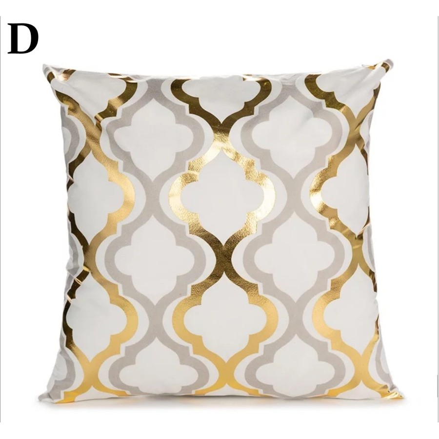 Gold Series Pillow Cushion Cover / Sarung Bantal Sofa Kursi Vintage / Dekorasi / Edisi Gold