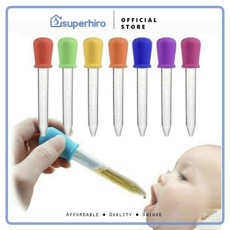 Pipet tetes obat bayi anak 5ml / Alat Tetes Serbaguna / Pipet silikon