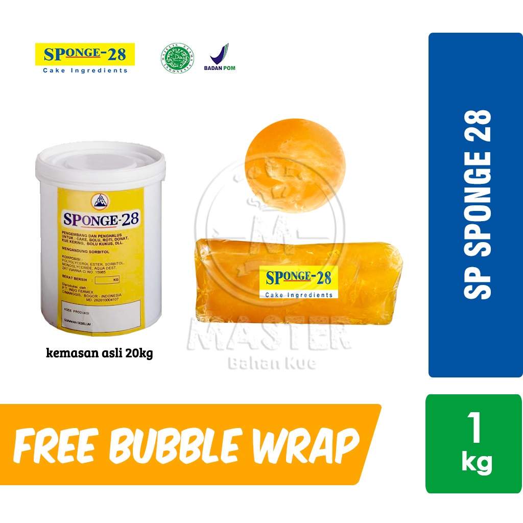 

SP Sponge 28 Cake Emulsifier / Pelembut Kue / Cake Improver [1 Kg]
