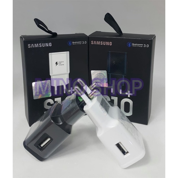 BATOK CHARGER - ADAPTOR CHARGER ORI SAMSUNG S10+ QUALCOM 3.0 FAST CHARGING