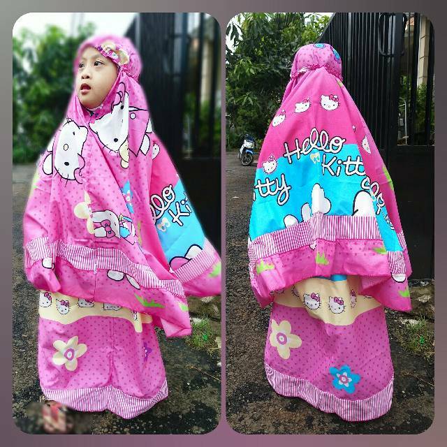 SET MUKENA SAJADAH PREMIUM Hello Kitty