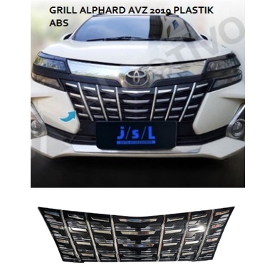 GRILL AVANZA,XENIA 2019 M/ALPARD HITAM LIST CHROME JSL