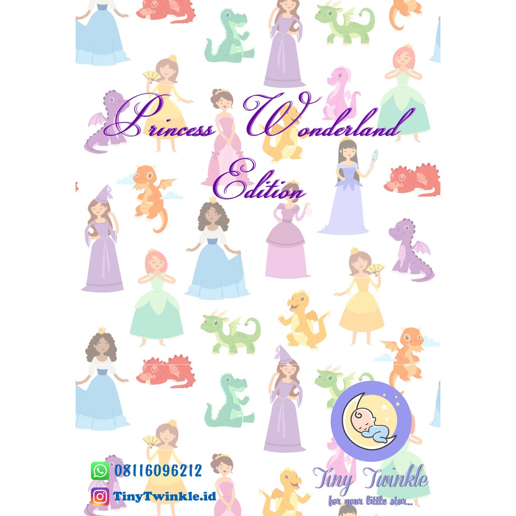 

Activity Book Princess Binder 20 Pages Full Laminated With Wipe & Clean Marker by Tiny Twinkle