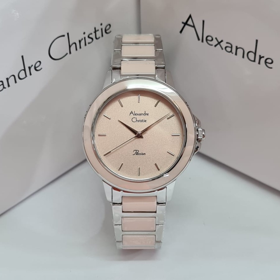 JAM TANGAN WANITA ALEXANDRE CHRISTIE AC 2930 CERAMIC ORIGINAL GARANSI RESMI 1 TAHUN