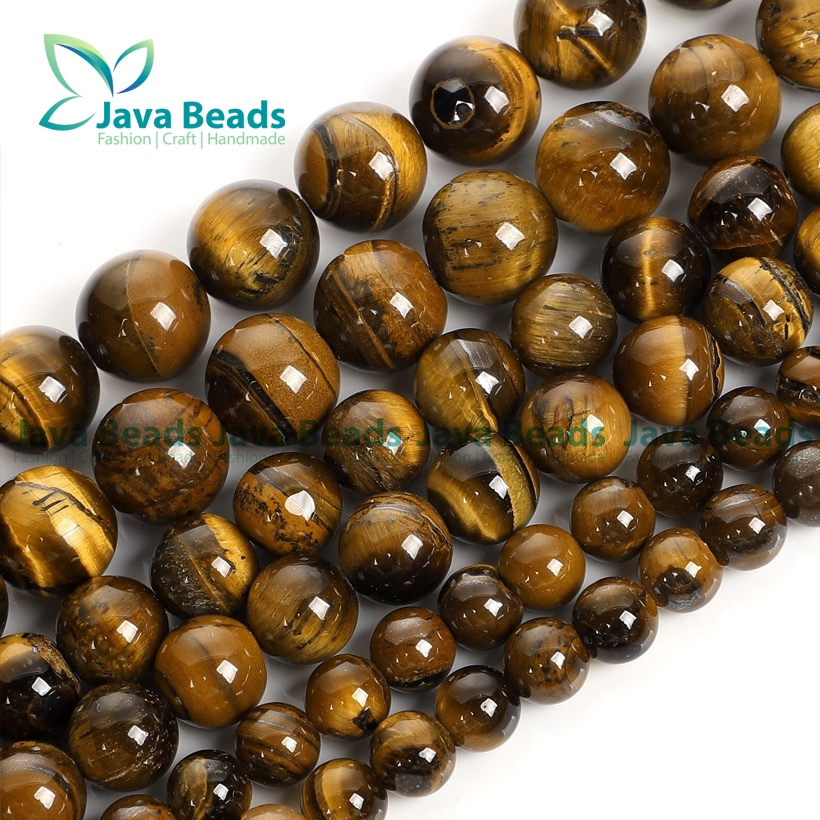 Bahan Gelang Batu Alam Tiger Eye Natural