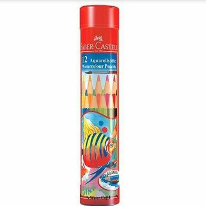 

Pensil Warna Faber Castell Water Colour 12 warna L, 24 warna L & 36 warna L Round Tin