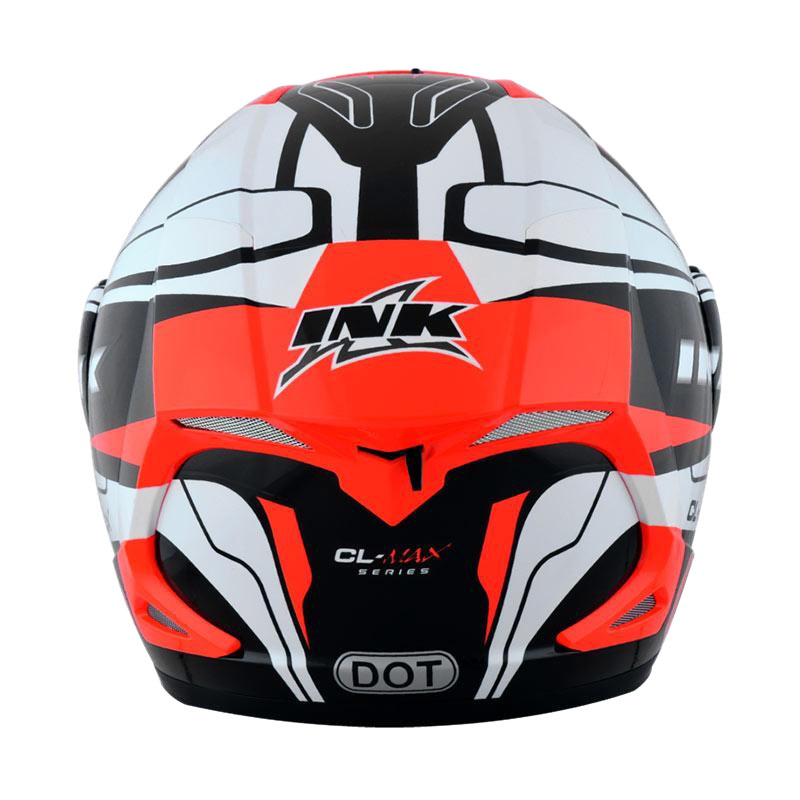 HELM INK CL MAX #5 - BLACK/WHITE/RED FLO