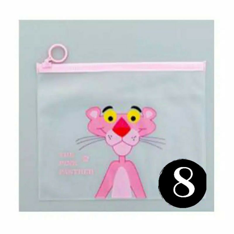 [Premium Store] Tempat Pensil Unicorn & Pink Panther / Tempat Pensil / Tempat Peralatan Make Up / Tempat Skincare / Tempat Kosmetik Transparant-8