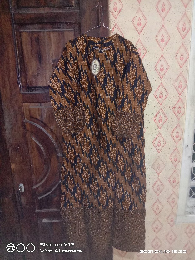 Gamis Sogan Rempel.ld 105 & Ld 120 P 140 Manggar,kubis,kaktus,padi,sekar,batik Pekalongan