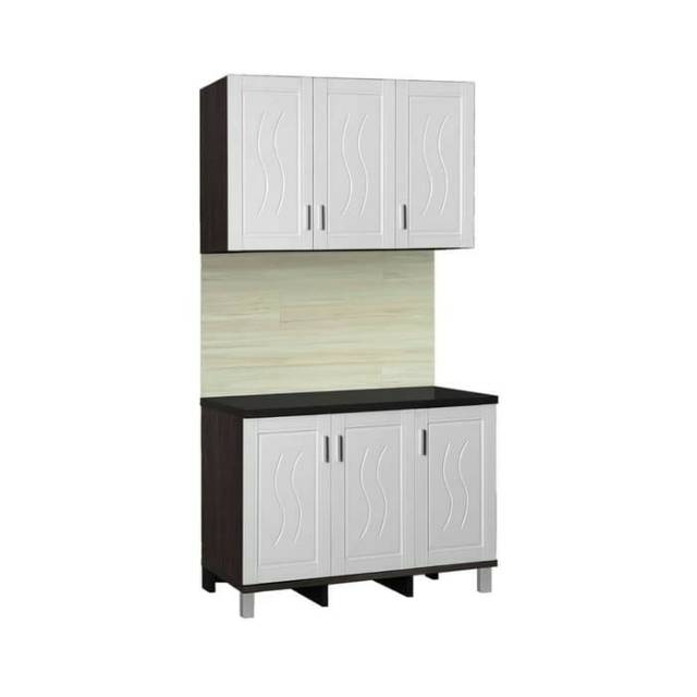 LEMARI DAPUR RAK DAPUR KITCHENSET ATAS BAWAH 3 PINTU