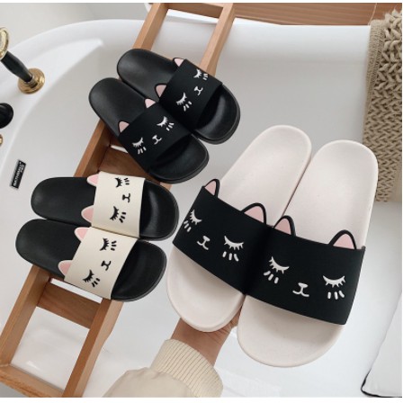 SANDAL WANITA SELOP KARAKTER KUCING LUCU