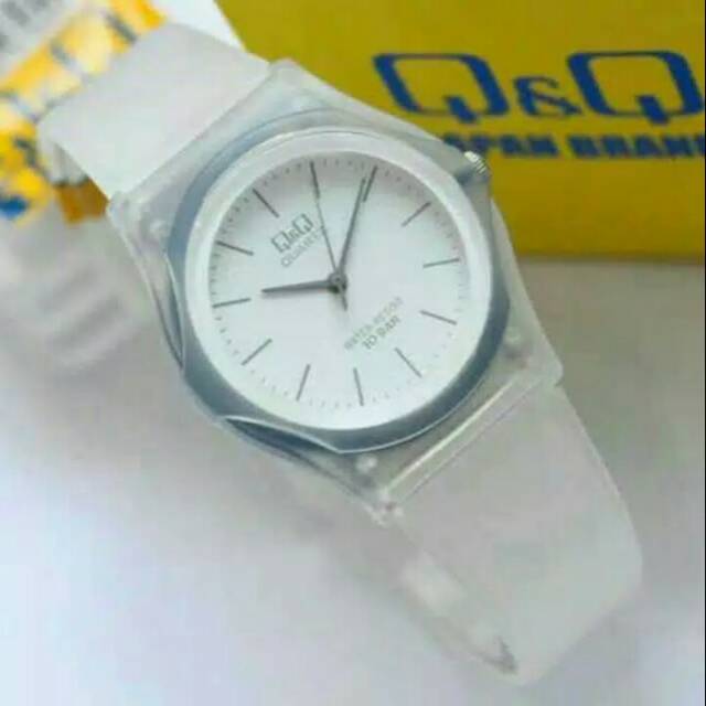 Jam tangan qnq qq original wanita tali rubber bisa dipakai renang