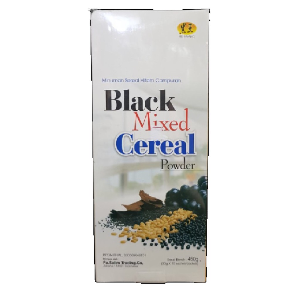 Minuman Hei Hwang Black Mixed Cereal Powder 450 Gram