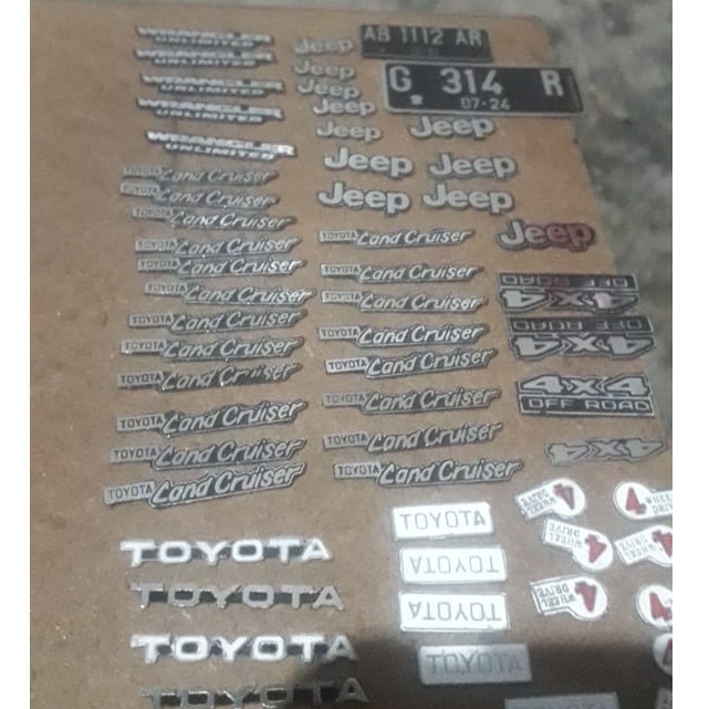 W0E1W Paket Emblem Logo Rc Car Wpl Fj 40 - C34 x021C1B