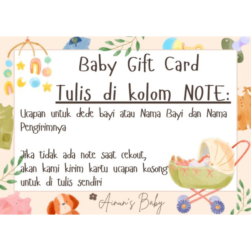 ainunsbaby HAMPERS BAYI / PARCEL BAYI / KADO BAYI / BABY GIFT/ BABY HAMPERS