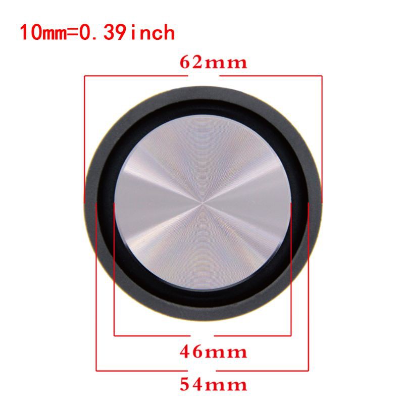btsg 2PCS Rubber Metal Low Frequency Passive Bass Radiator Speaker Diaphragm Auxiliary Strengthen Woofer Vibration Membranes