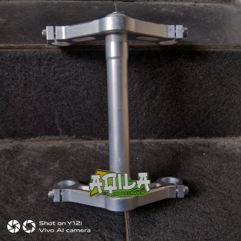 Segitiga Garpu As Shock 26mm Full CNC PnP Ninja R-RR dan Satria FU