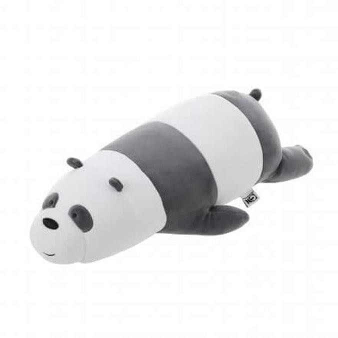 Plokiju- Miniso We Bare Bears Panda Plush Toy Lying Position Bantal Tiduran -Toko-Boneka.