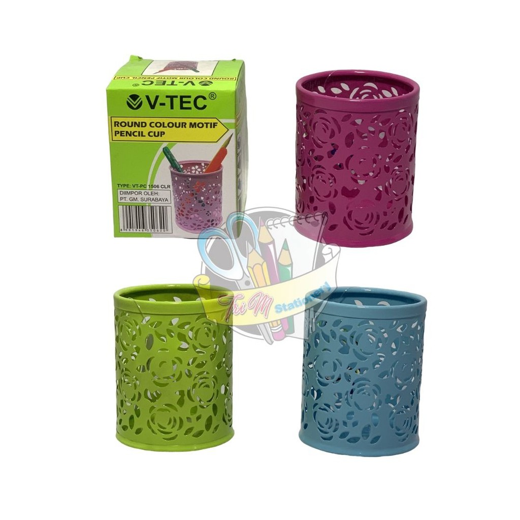 

V-TEC Pencil Cup Tempat Pensil Bulat 1506