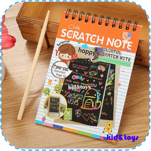 

Scratch Note Buku Scratch Magic Scratch Book Buku Skets Warna Warni