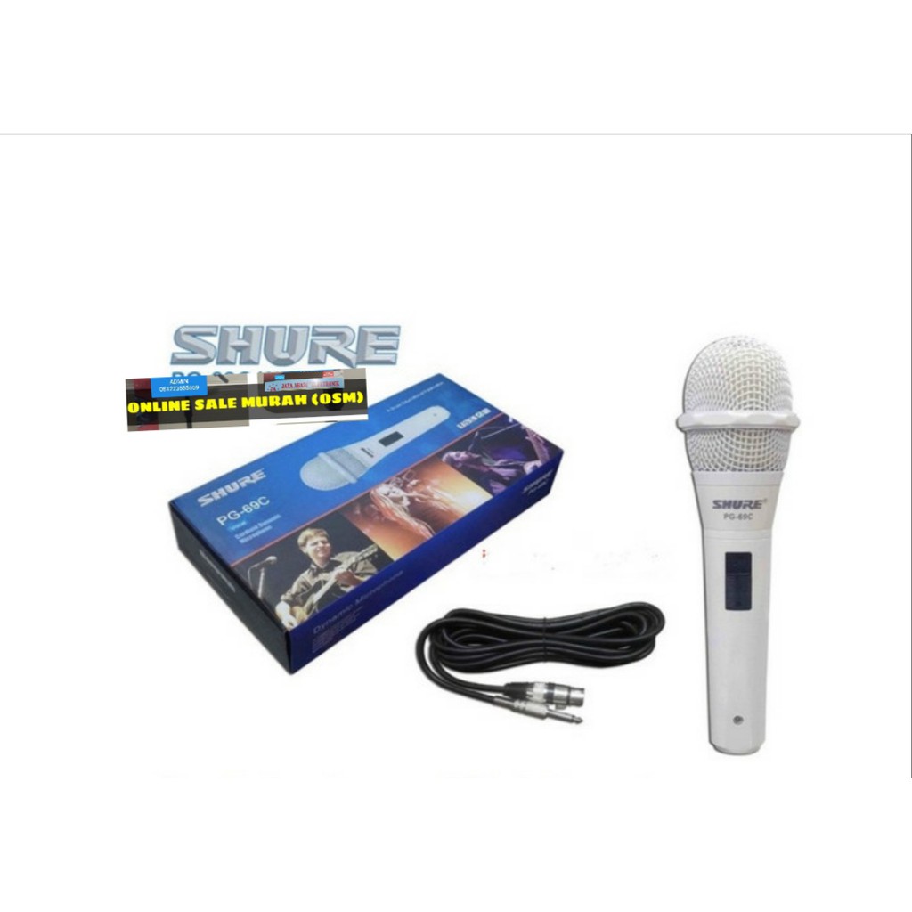 G43 Shure Mic kabel dynamic profesional pro ktv Microphone cable karaoke vocal vokal audio sound system mik pengeras suara mikrophone dinamic G43   BISA DIGUNAKAN SEGALA JENIS SOUND SYSTEM  GK PAKAI BATERAI LAGI. LANGSUNG NYALA TINGGAL COLOK SAJA  Bahan d