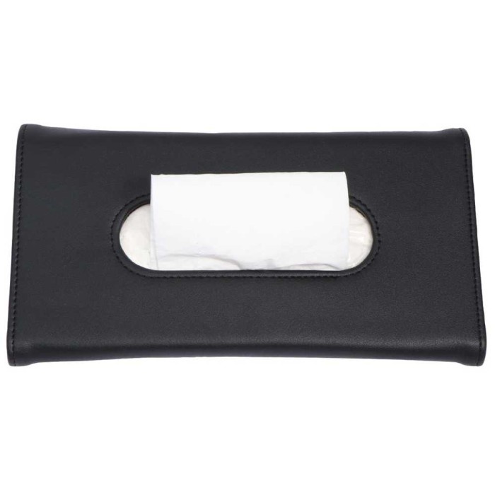 Tempat Tisu Mobil Car Sun Visor Tissue Organizer Case Simple Ergonomis - Hitam