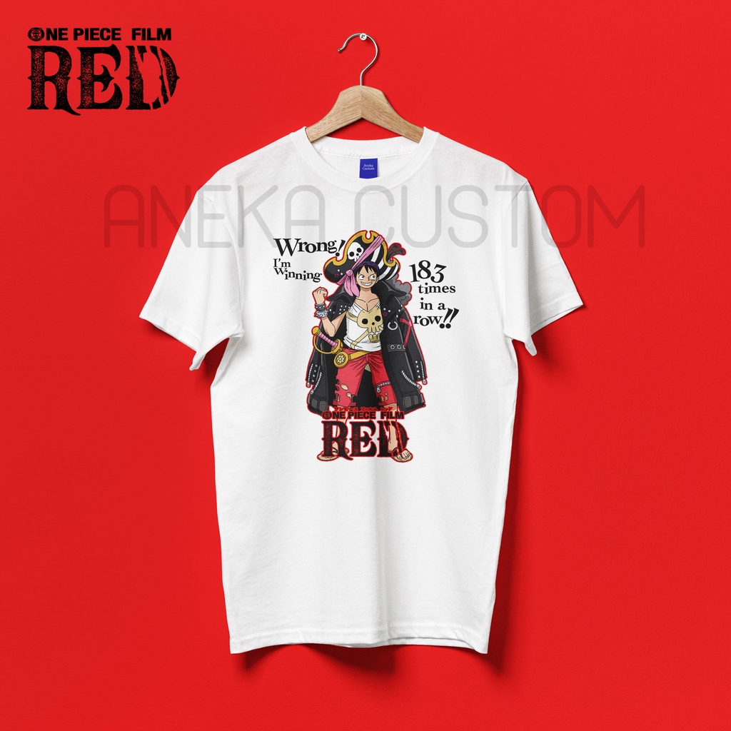 Kaos One Piece Film Red Luffy Baju T-Shirt Luffy Film Red