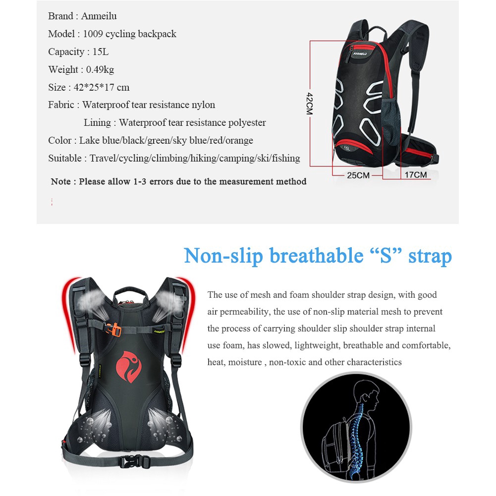 small cycling rucksack