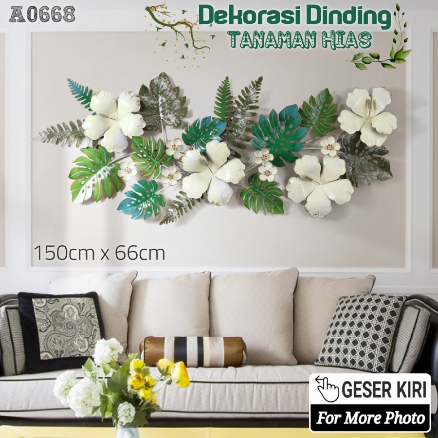 TBI Home Wall Decoration Tanaman Hias Hiasan Dinding Hotel Lobby Elegant