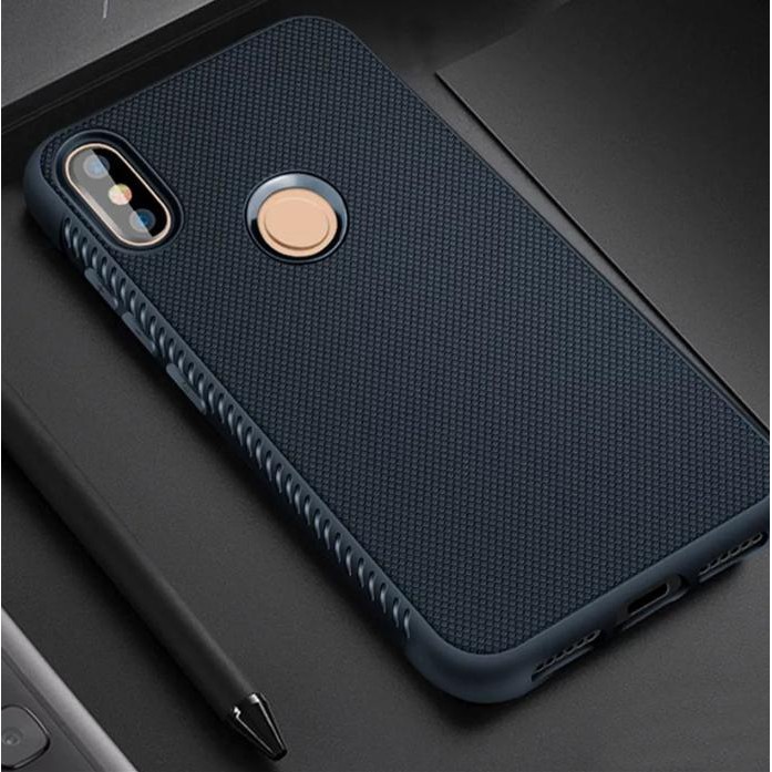 CHASING SHOCKPROOF ANTI SLIP SLIM BLACK MATTE CASE XIAOMI REDMI NOTE 5 PRO - DONGKERSERIKODE 516