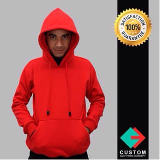 Hoodie Polos Merah