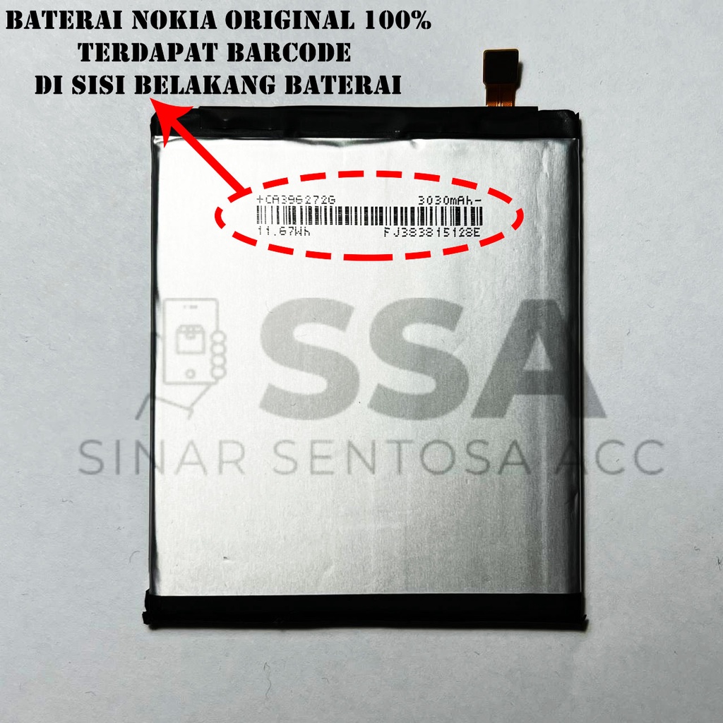 Baterai Original 100% Nokia 5.1 Plus X5 5.1+ HE345 HE 345 5,1 5.1 5,1+ 51 Battery Batrai Batu Batre Batrei HP Ori Garansi