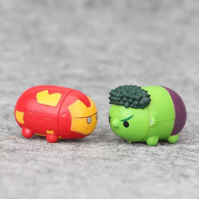 MOMBABY1 Edisi Avengers Figure Set Tsum Tsum Avengers atau Topper Cake Kue Tsum Tsum Avengers