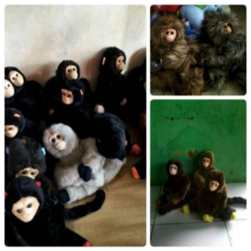 Boneka Monyet Imut Uk S 30cm Mainan Anak Murah