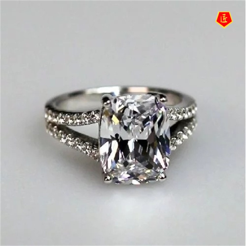 [Ready Stock]Women's Micro Rhinestone Ring Fashion Simple