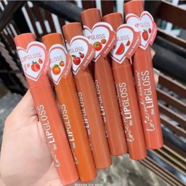 (CYBER) COD TERMURAH DAN TERLARIS [Per satuan] Lipcream Kiss Beauty Love Me UNICON Nude