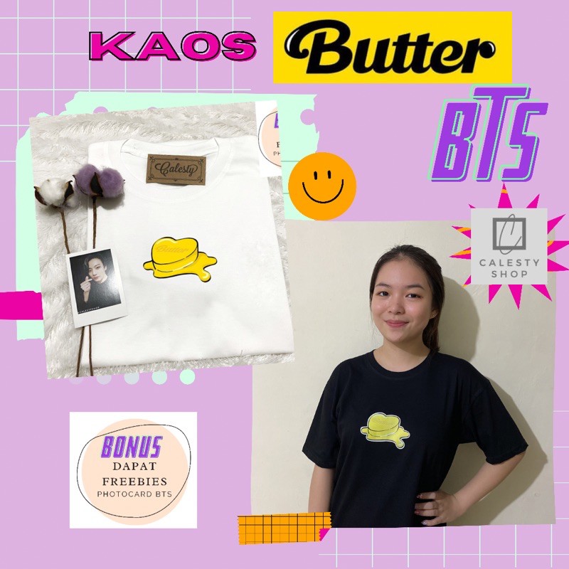 KAOS BUTTER BTS / BUTTER TSHIRT BTS / KAOS MURAH BTS