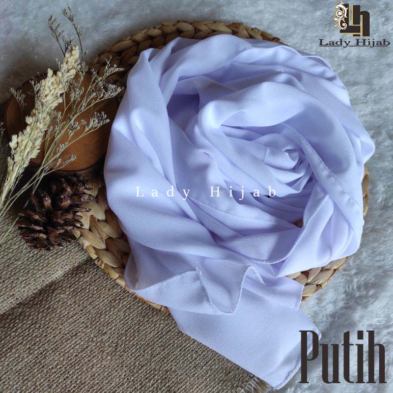 Pashmina Diamond Sabyan 175 x 75 Lebih Panjang Pashmina Diamond 175 x 75 HIJAB PASMINA MALAYSYE-PUTIH
