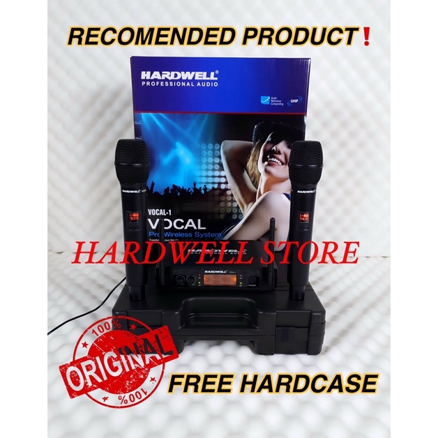 Mic Wireless Hardwell Vocal 1 / Vocal1 Original Double Mic Handheld