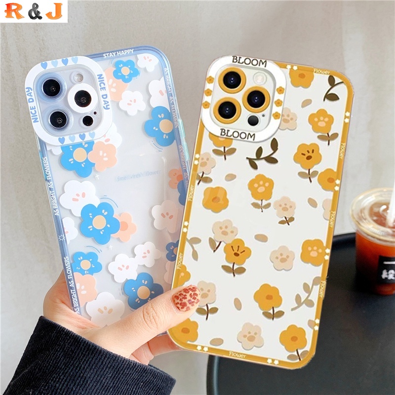 Casing TPU OPPO A55 A54 A16 A95 A76 A96 A15 A15 A74 A5S A12 A7 A3S A31 A37 A53 A92 A52 F11 Reno 7 6 5F 4F Motif Bunga