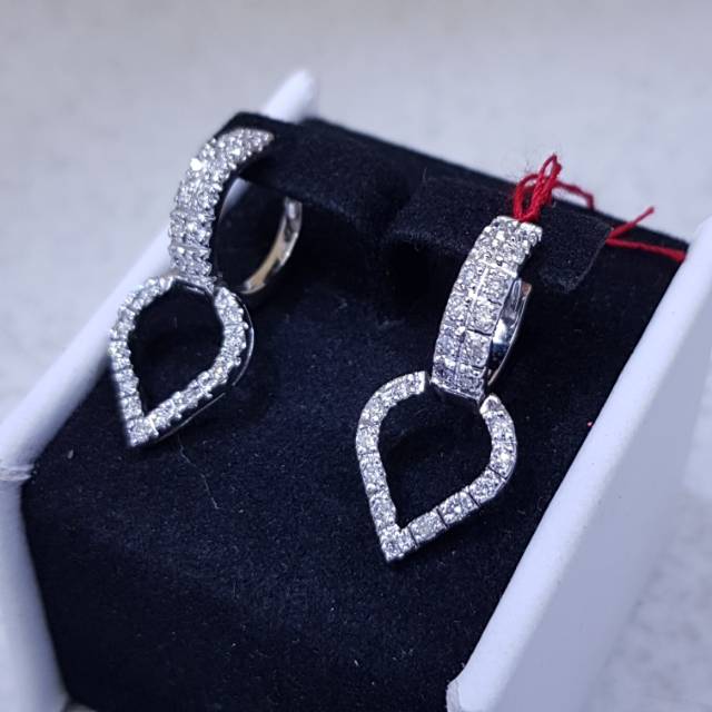 Anting emas berlian eropa asli