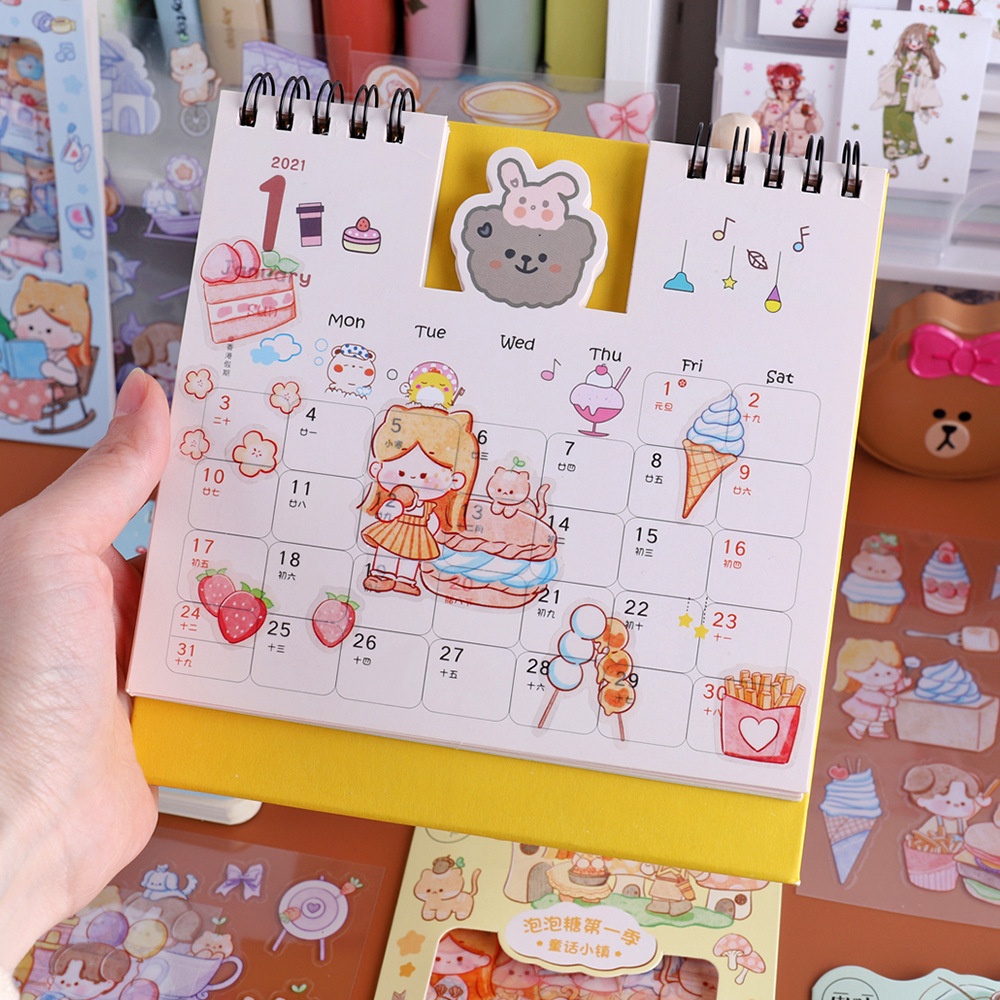 PAOPAO Stiker Size 10 X 15 Cm Aesthetic Cartoon Cute Korea Lucu Import Quality Premium Karakter