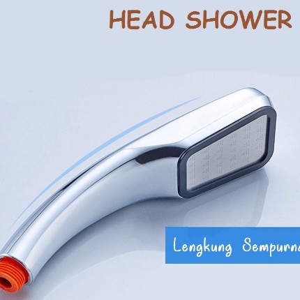 Shower Kepala Mandi 300 Lubang Tekanan Tinggi Pancuran Serbaguna Termurah-Head shower