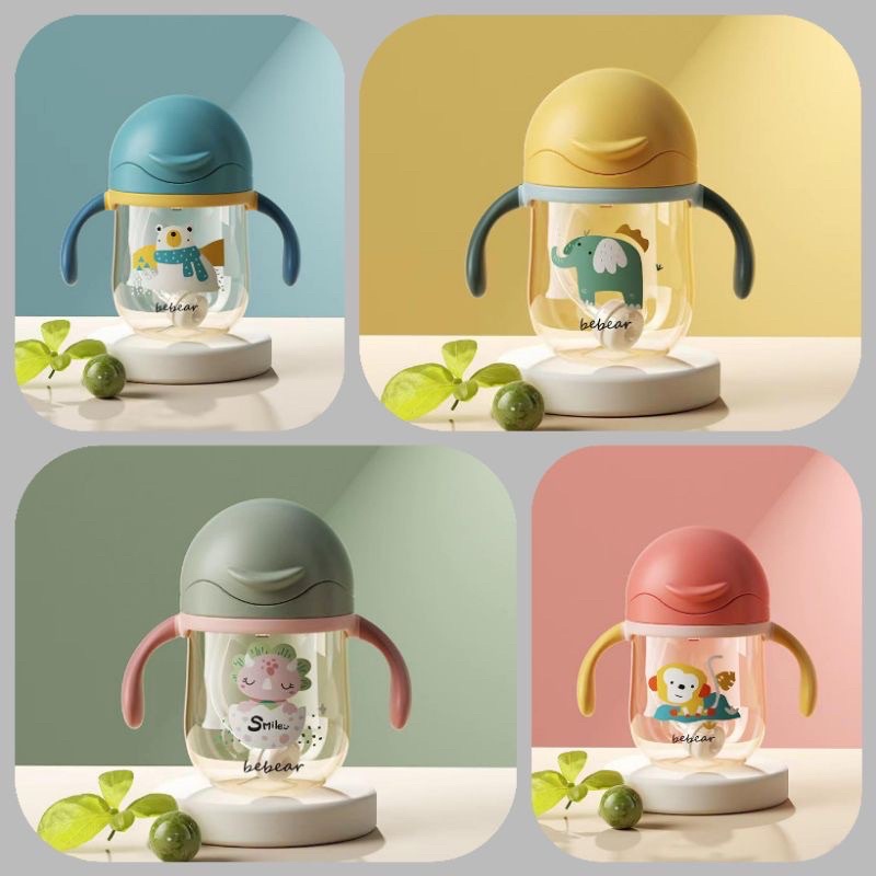 JCO Botol Minum Bayi Gelas Anak Balita Training Cup Baby Sippy Cup 250ml 254-1 BPA FREE